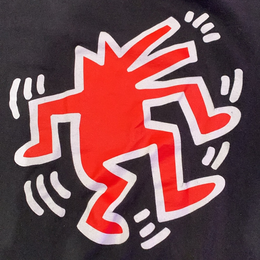 Keith haring, black, large logo on front, medium - Picture 3 of 3